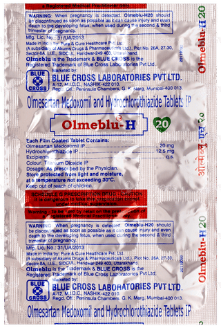 Olmeblu H 20 Tablet 15