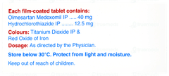 Olmecip H 40 Tablet 10 Olmecip H 40 Tablet 10