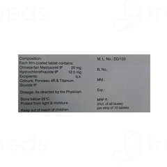 Olmesafe H 20/12.5 Tablet 10 Olmesafe H 20/12.5 Tablet 10