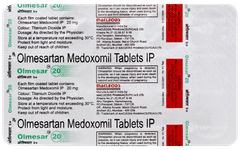 Olmesar 20 Tablet 15 Olmesar 20 Tablet 15