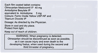 Olmesar A 40 Tablet 15