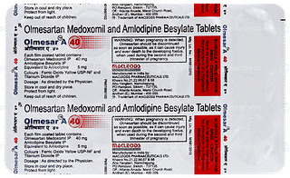 Olmesar A 40 Tablet 15