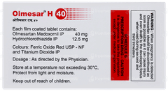 Olmesar H 40 Tablet 15 Olmesar H 40 Tablet 15