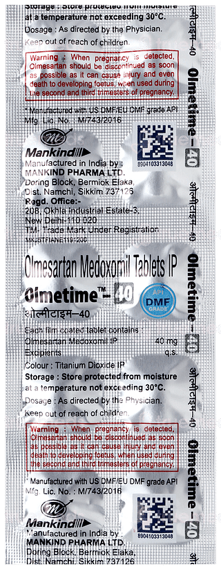 Olmetime 40 Tablet 10