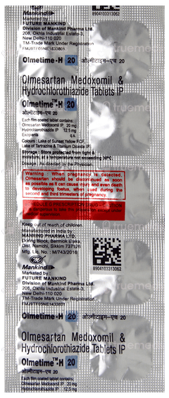 Olmetime H 20 Tablet 10 Olmetime H 20 Tablet 10