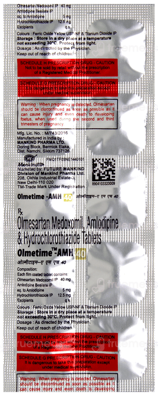 Olmetime Amh 40 Tablet 10
