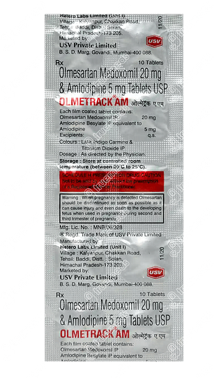 Olmetrack Am 20/5 MG Tablet 10