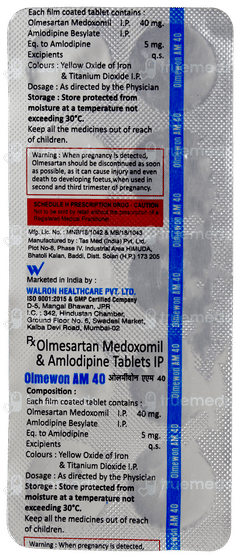 Olmewon Am 40 Tablet 10 Olmewon Am 40 Tablet 10