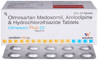Olmewon Plus 20/5/12.5Mg Tablet 10