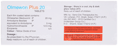 Olmewon Plus 20/5/12.5Mg Tablet 10 Olmewon Plus 20/5/12.5Mg Tablet 10