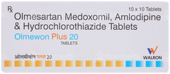 Olmewon Plus 20/5/12.5Mg Tablet 10 Olmewon Plus 20/5/12.5Mg Tablet 10