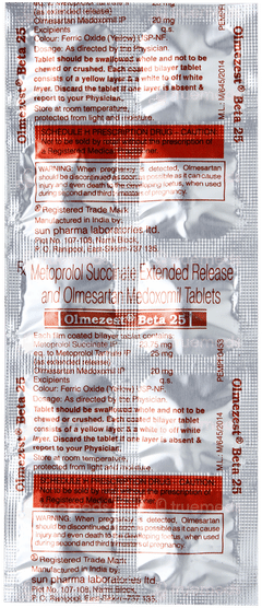 Olmezest Beta 25 Tablet 10