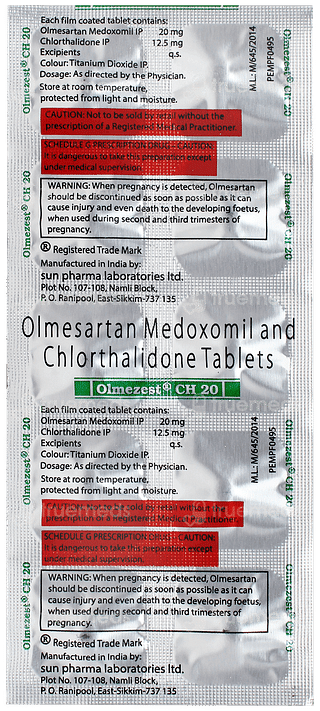 Olmezest Ch 20 Tablet 10