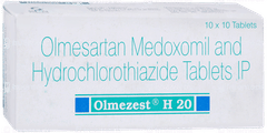 Olmezest H 20 Tablet 10 Olmezest H 20 Tablet 10