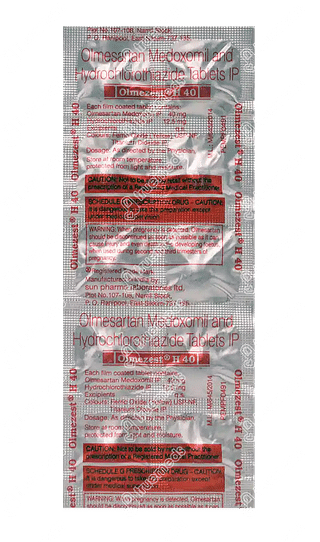 Olmezest H 40/12.5 MG Tablet 10