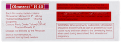 Olmezest H 40 Tablet 10 Olmezest H 40 Tablet 10
