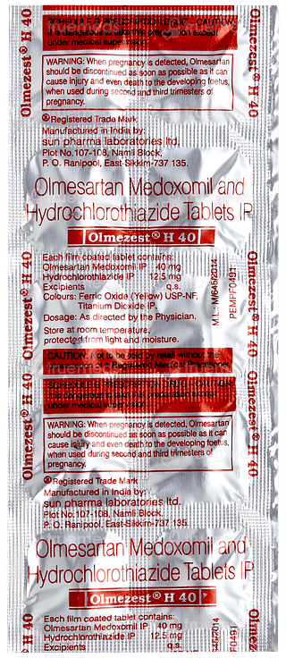 Olmezest H 40 Tablet 10