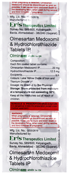 Olmin 20 H Tablet 10 Olmin 20 H Tablet 10