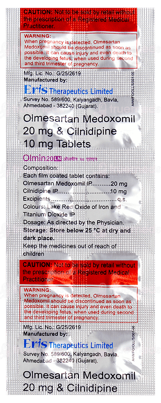 Olmin 20 Ln Tablet 10