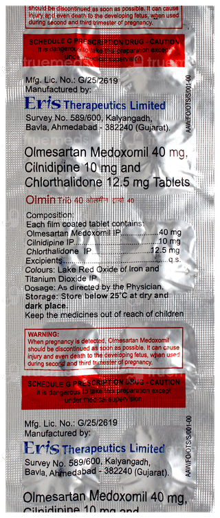 Olmin Trio 40 Tablet 10