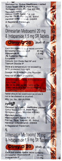 Olmy D 20 Tablet 10 Olmy D 20 Tablet 10