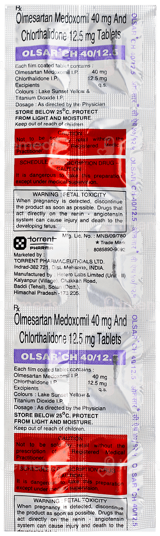 Olsar Ch 40/12.5 Tablet 10