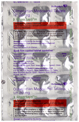 Olsertain 20 Tablet 15