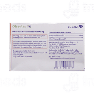Olsertain 40 Tablet 15