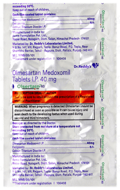 Olsertain 40 Tablet 15 Olsertain 40 Tablet 15