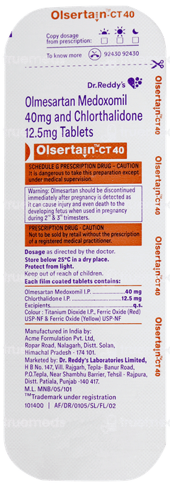 Olsertain Ct 40 Tablet 10