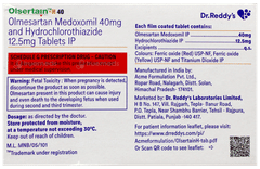 Olsertain H 40 Tablet 15 Olsertain H 40 Tablet 15