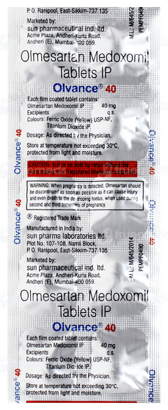 Olvance 40 Tablet 10 Olvance 40 Tablet 10