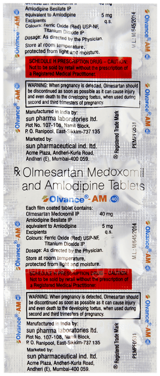 Olvance Am 40 Tablet 10