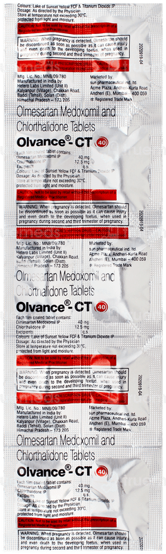 Olvance Ct 40 Tablet 10 Olvance Ct 40 Tablet 10