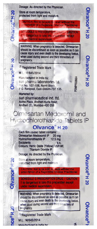 Olvance H 20 Tablet 10