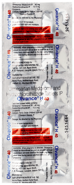 Olvance H 40 Tablet 10 Olvance H 40 Tablet 10
