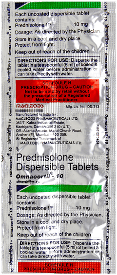 Omnacortil 10 Tablet 10 Omnacortil 10 Tablet 10