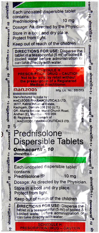 Omnacortil 10 Tablet 10