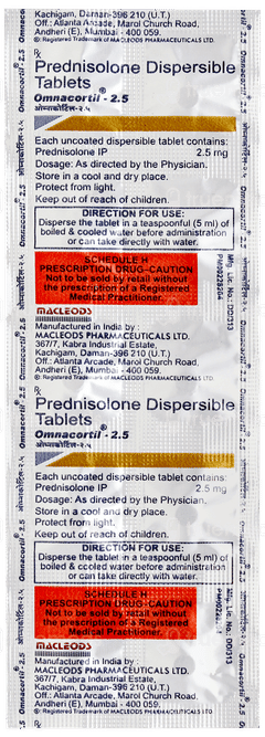 Omnacortil 2.5 Tablet 10