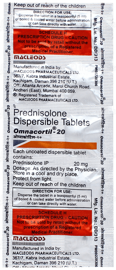 Omnacortil 20 Tablet 10 Omnacortil 20 Tablet 10