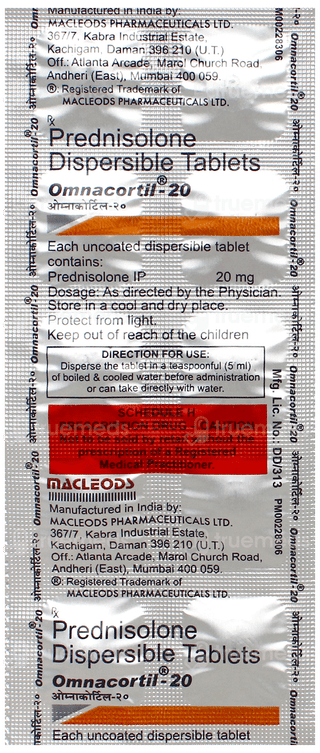 Omnacortil 20 Tablet 10