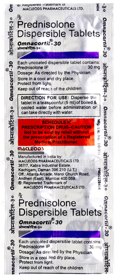 Omnacortil 30 Tablet 10