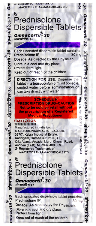 Omnacortil 30 Tablet 10
