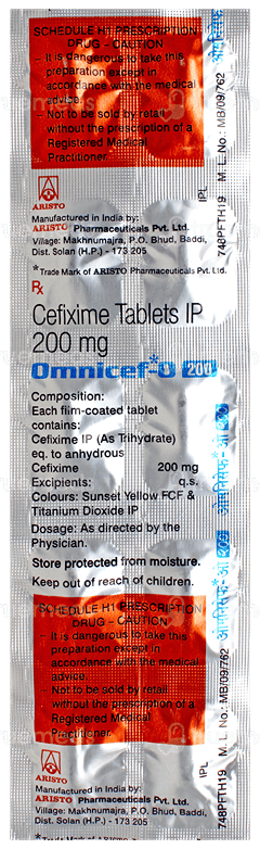 Omnicef O 200 Tablet 10 Omnicef O 200 Tablet 10