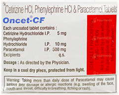 Oncet Cf Tablet 10 Oncet Cf Tablet 10