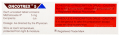 Oncotrex 5 Tablet 10