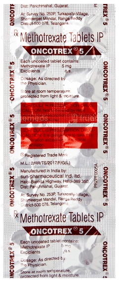 Oncotrex 5 Tablet 10