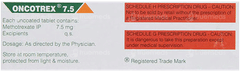 Oncotrex 7.5 Tablet 10 Oncotrex 7.5 Tablet 10