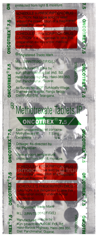 Oncotrex 7.5 Tablet 10