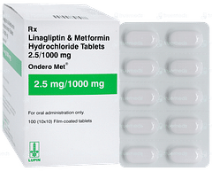 Ondero Met 2.5mg/1000mg Tablet 10